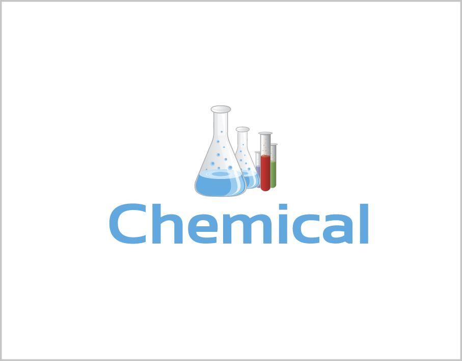 Chemical Logo - Blue Chemical Logo with Laboratory Glassware Icon - FreeLogoVector