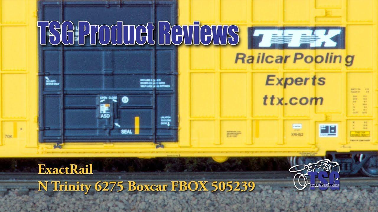 TTX Railcar Logo - N Scale TTX Box Car ExactRail Product Review - YouTube