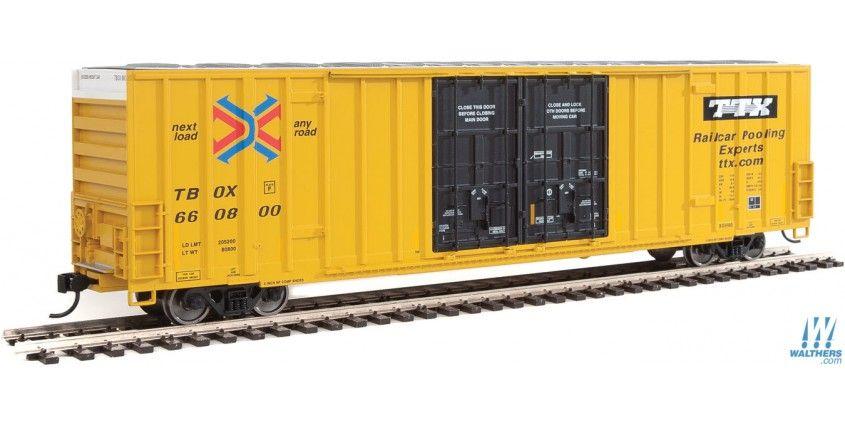 TTX Train Logo - Walthers - 60' High Cube Plate F Boxcar - Ready to Run - Trailer ...