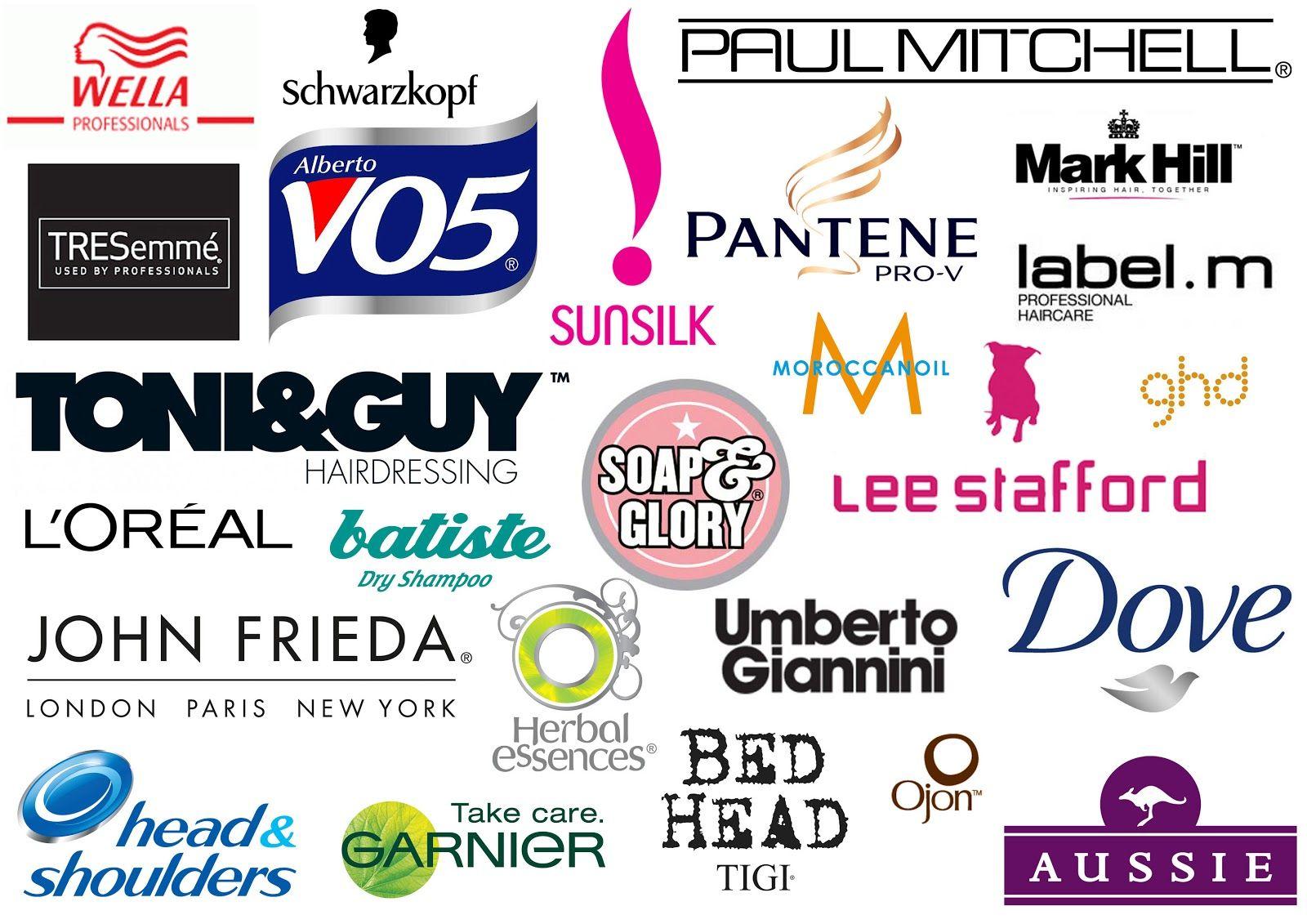 Hair Shampoo Logo - Hair products brands Logos