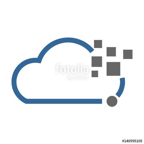 Simple Cloud Logo - Simple Cloud Logo data Template Package Stock image and royalty