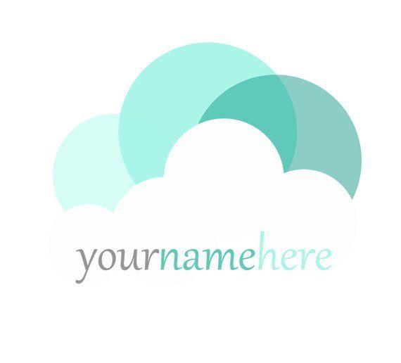 Simple Cloud Logo - Simple Cloud Logo & Watermark Design Branding Small | Etsy