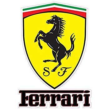 Ferrari Logo - Amazon.com: Ferrari Emblem Version 2 Decal 5
