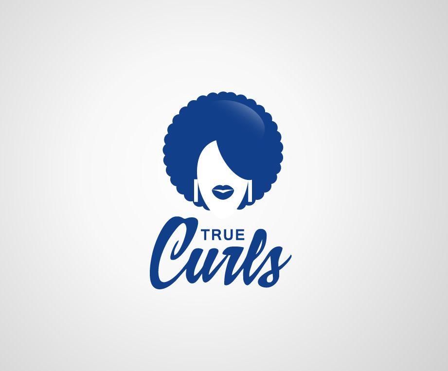 Blue Hair Logo - Hair Logo Design for True Curls by artistik | Design #3636013