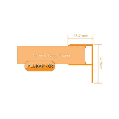 Aluminium F Logo - Aluminium F Section For Alukap XR Glazing System | The Plastic People