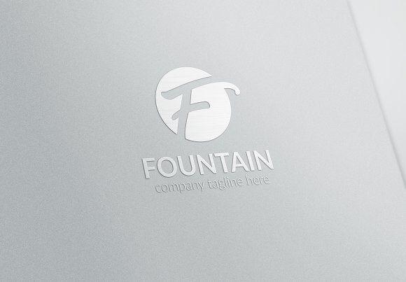 Aluminium F Logo - Fountain Letter F Logo ~ Logo Templates ~ Creative Market