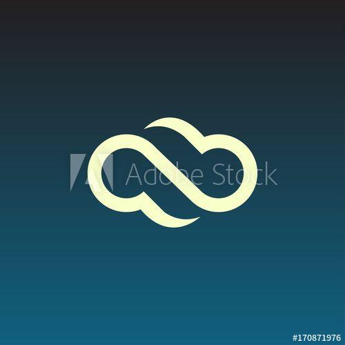 Simple Cloud Logo - simple cloud logo illustration - Buy this stock vector and explore ...