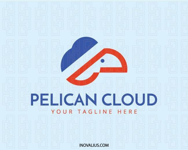 Simple Cloud Logo - Pelican Cloud Logo Design