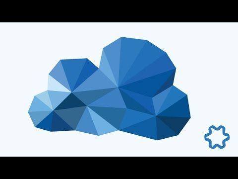 Simple Cloud Logo - Cloud Logo Design illustrator Tutorial / Polygon Logo / Low Poly