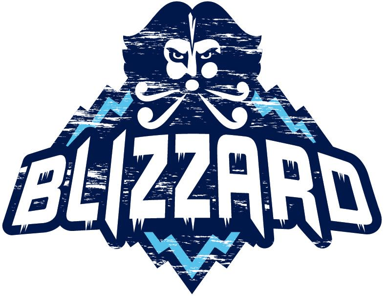 Blizzard Logo - Edmundston Blizzard Primary Logo - Maritime Junior A Hockey League ...