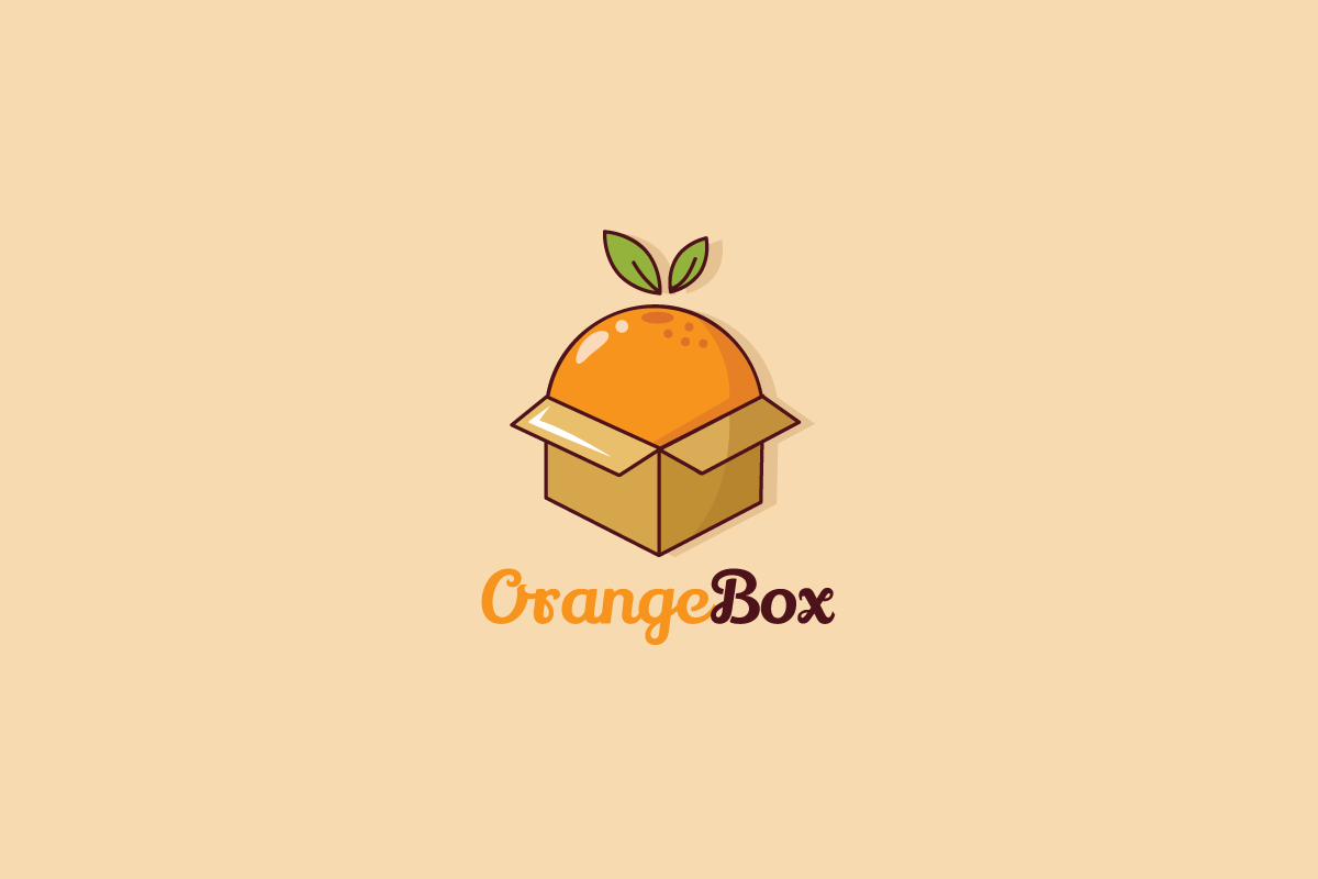 Orange Box Logo - SOLD – Orange Box Logo Design | Logo Cowboy