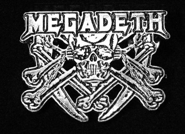 Megadeth Skull Logo - Megadeth Logo 2 Metal Badge Pin