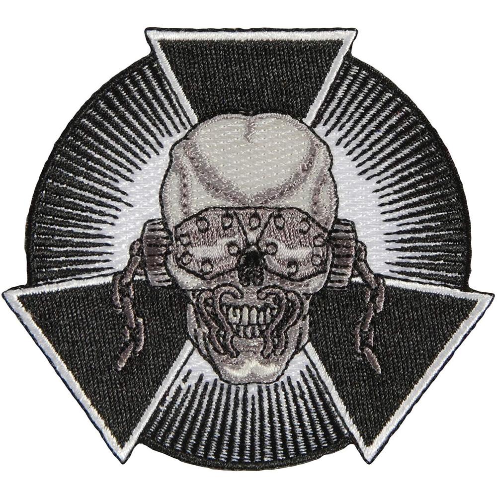 Megadeth Skull Logo - Megadeth Skull Burst Embroidered Iron On Patch - Heavy Metal Music ...