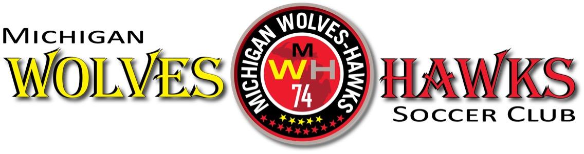 Red Wolf Soccer Logo - Michigan Wolves Hawks – Soccer Club