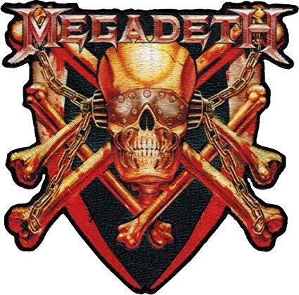 Megadeth Skull Logo - Amazon.com: Skull & Bones Logo with Chains Megadeth Iron Sew On Patch