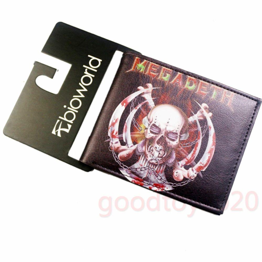 Megadeth Skull Logo - Music Band Thrash Metal Megadeth Skull Logo Wallets Purse