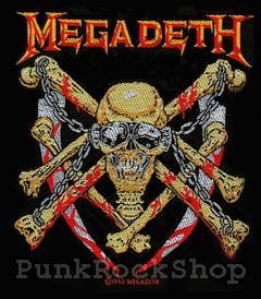 Megadeth Skull Logo - Megadeth - Skull Shield — Punk Rock Shop