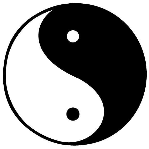 Black and White Chinese Logo - Good vs Bad…! – Thought alert…