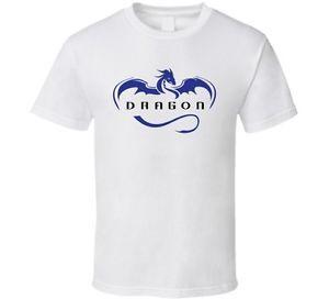 Space Dragon Logo - Dragon Spacecraft Logo Space X Elon Musk Tesla Space Fan T Shirt