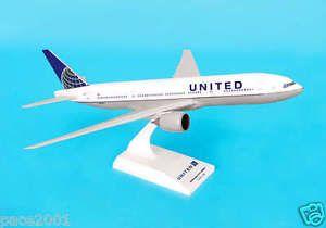 United Airplane Logo - Skymarks United Airline New Logo 777-200 1/200 Scale Plane with ...