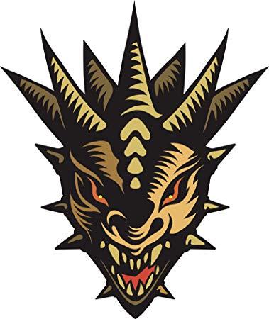 Scary Dragon Logo - Amazon.com: Shinobi Stickers Scary Angry Aggressive Magical Dragon ...