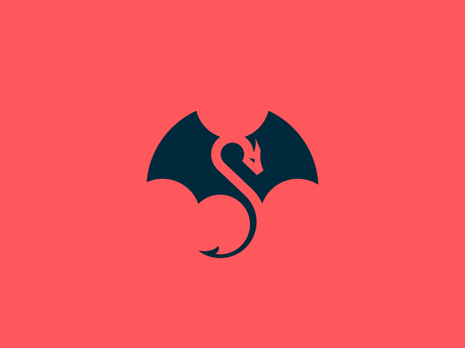 Space Dragon Logo - Dragon