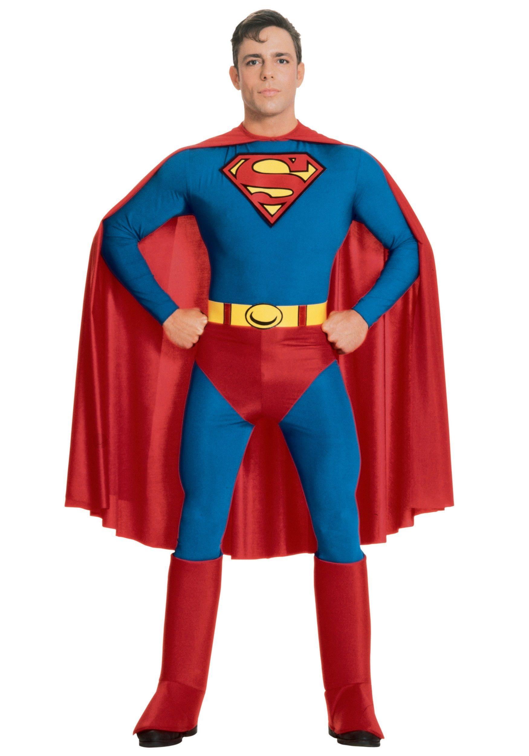 Halloween Superman Logo - Classic Superman Costume - Adult Superman Halloween Costumes