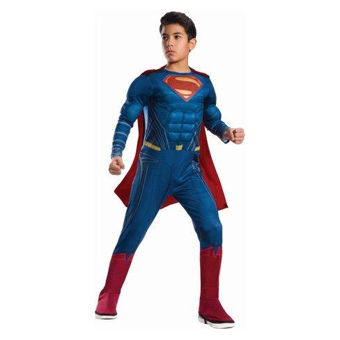 Halloween Superman Logo - Kids' Superman Deluxe Muscle Halloween Costume : Target