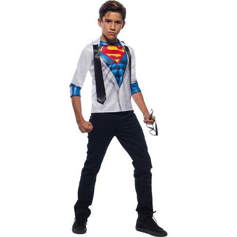 Halloween Superman Logo - Superman Boys' Photo Real Halloween Costume Top - Rubie's : Target
