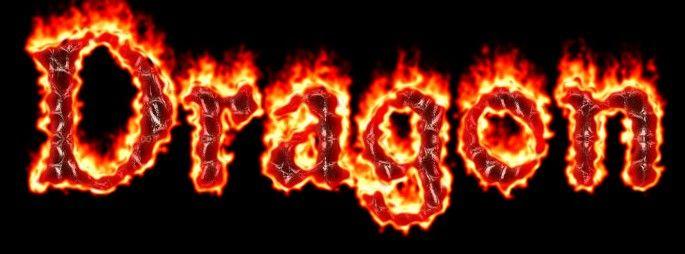 Scary Dragon Logo - Text Effect Tutorials: A flaming dragon text effect logo