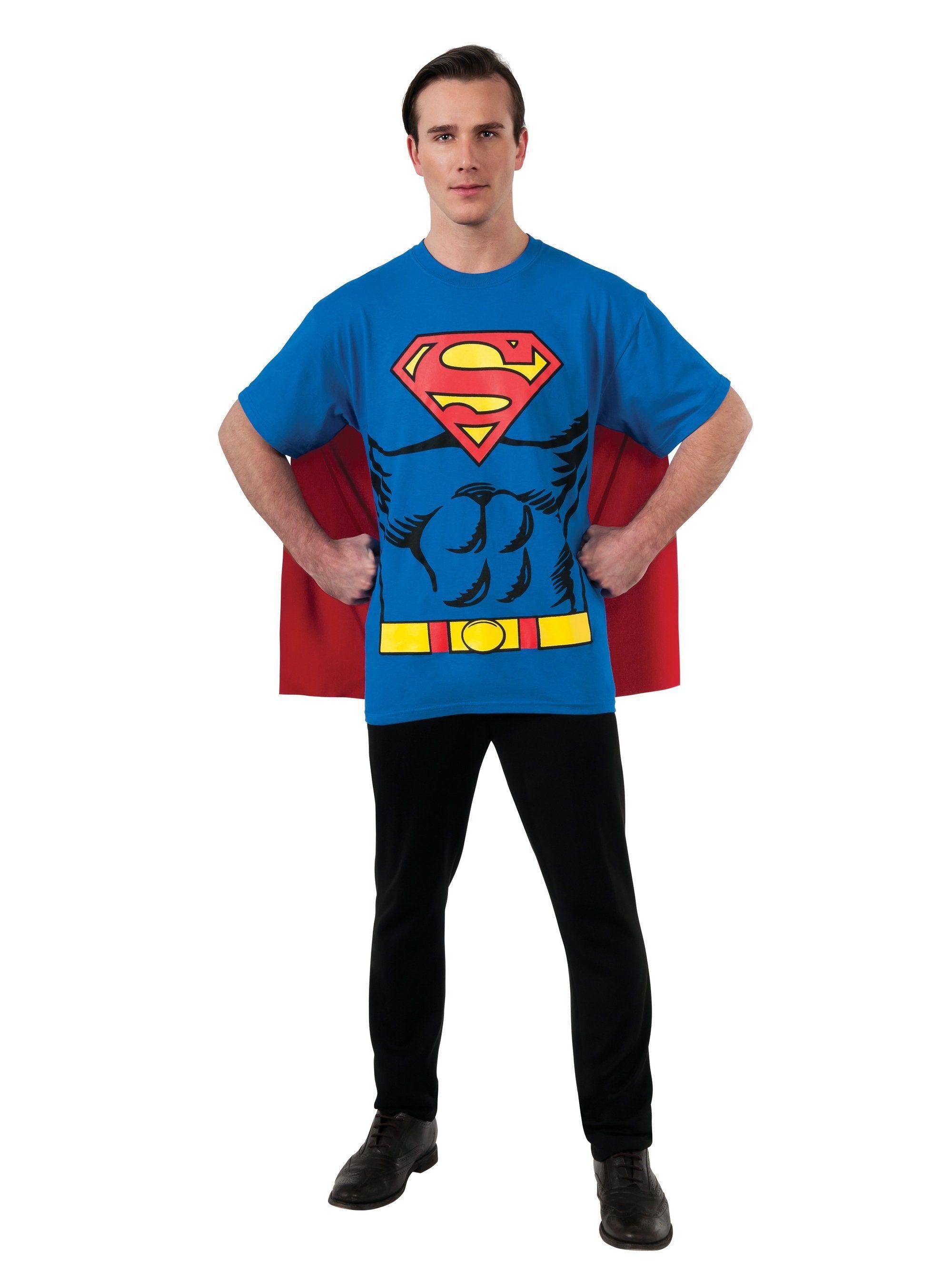 Halloween Superman Logo - Superman T-Shirt Costume Kit for Men - Mens Costumes for 2018 ...