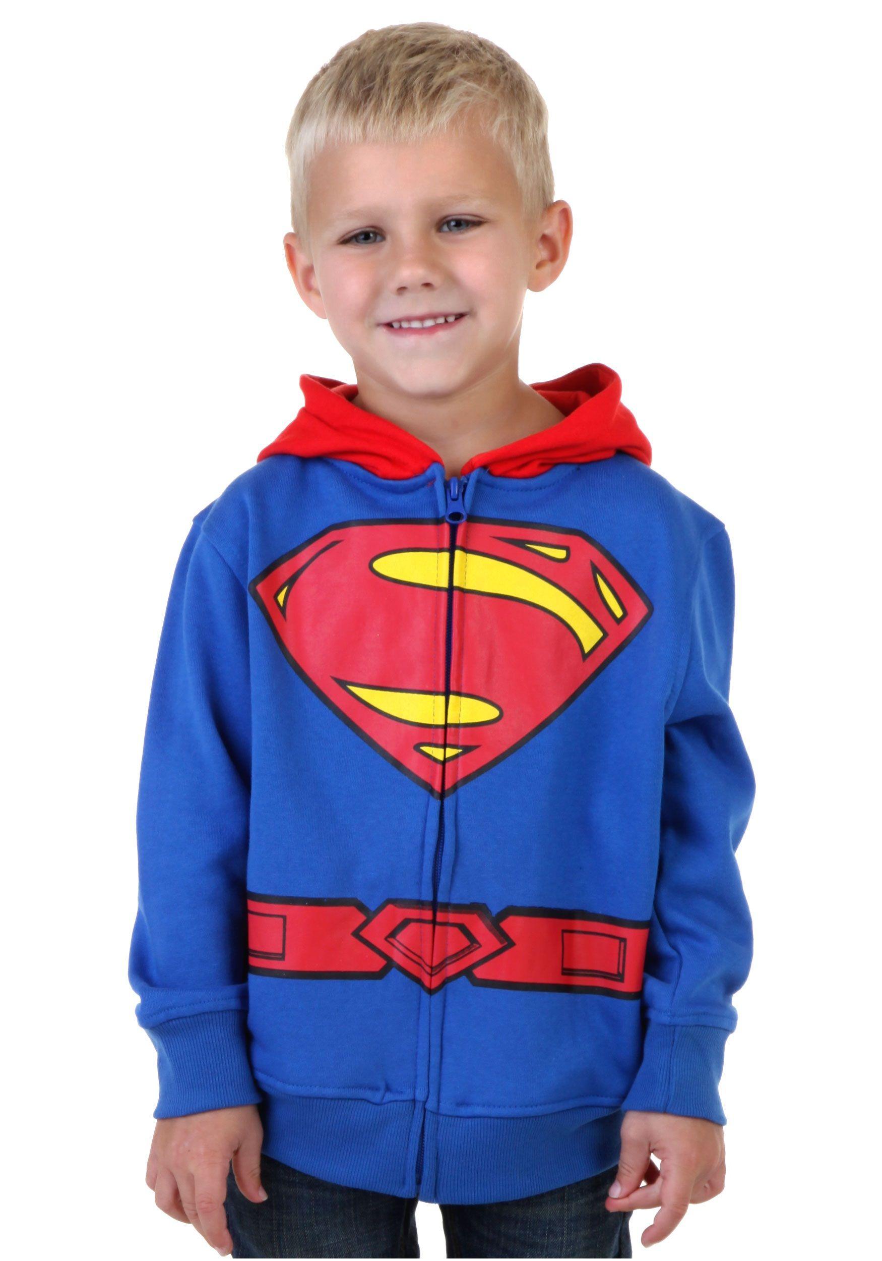 Halloween Superman Logo - Toddler Superman Logo Costume Hoodie
