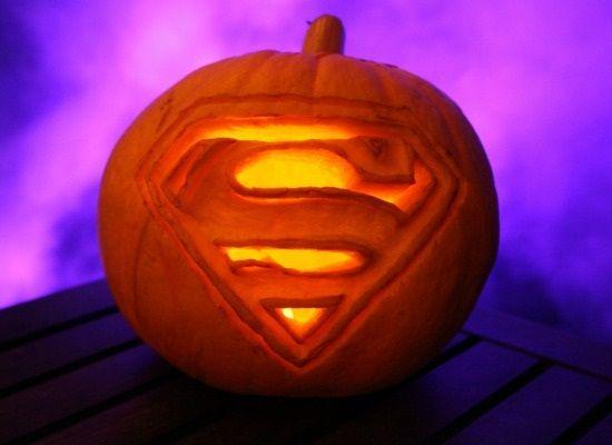 Halloween Superman Logo - Superman Pumpkin West Magazine