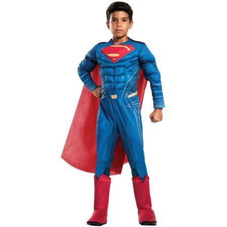 Halloween Superman Logo - Batman Vs Superman: Dawn of Justice Deluxe Superman Child Halloween ...
