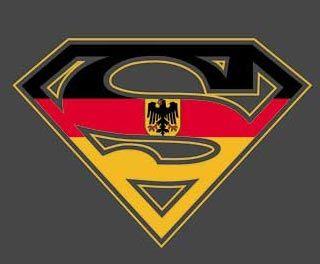 German Logo - Superman Flag Logo T-shirt: Germany - German Flag Logo T-shirt