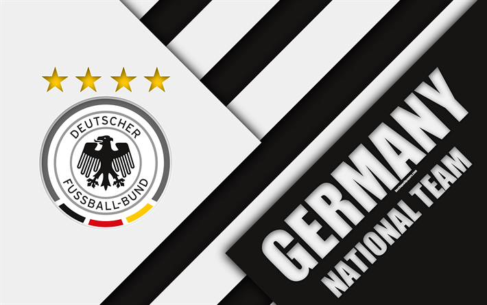 Germany Logo - Download wallpapers Germany national football team, 4k, emblem ...