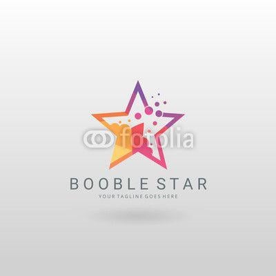 Multi Colored Star Logo - Multicolored Star logo template. Buy Photo