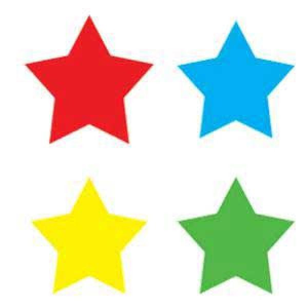 Multi Colored Star Logo - Multi-Color Stars Chart Seals - Stars - Colors & Patterns - Shop By ...