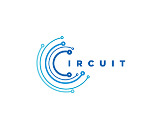 Circuit Logo - logo Circuit Blue Logo design - Circuit board. web, internet ...