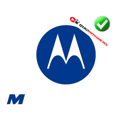 White M Logo - Blue and white circle Logos