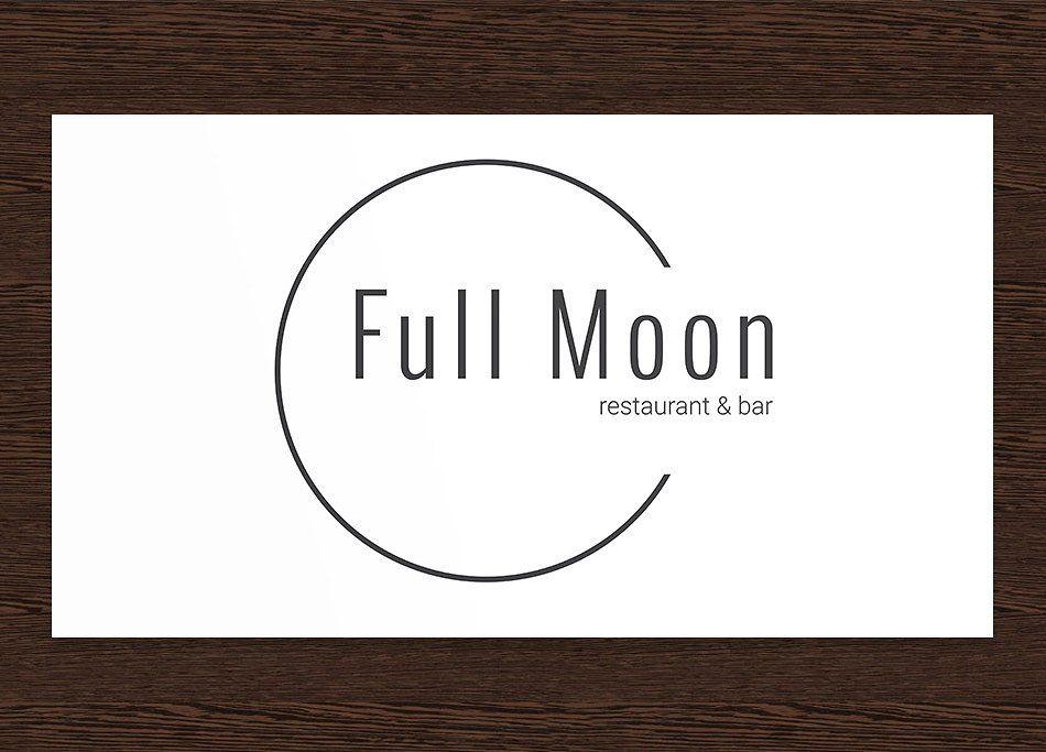 Full Moon Logo - Full Moon Restaurant Logo Logo Templates Creative Market