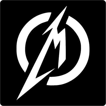 Metallica Logo - All About Families METALLICA LOGO White DECAL /CAR