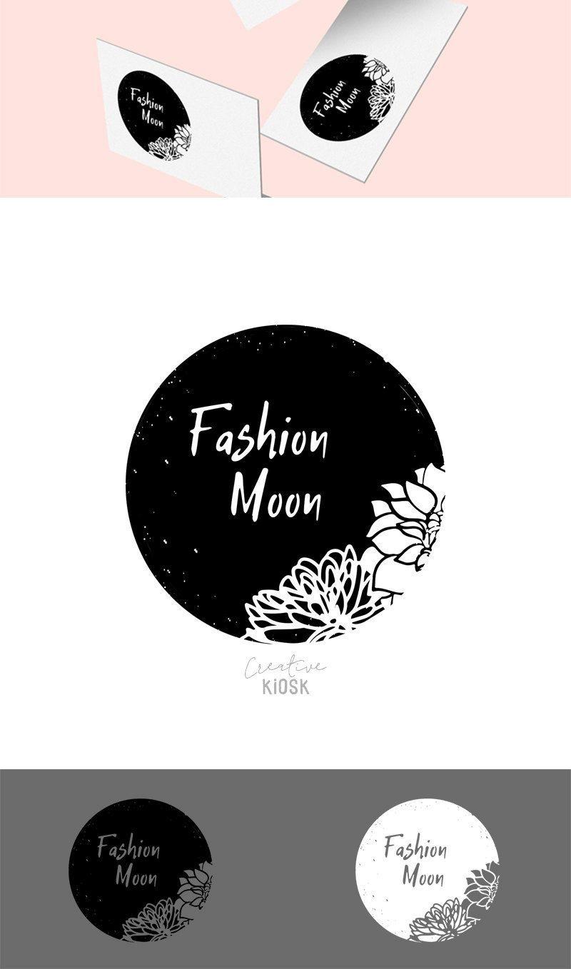 Full Moon Logo - Full Moon Logo. Instant Download Etsy Logo Set. Premade Label Design ...