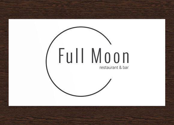 Full Moon Logo - Full Moon Restaurant Logo - PSD ~ Logo Templates ~ Creative Market