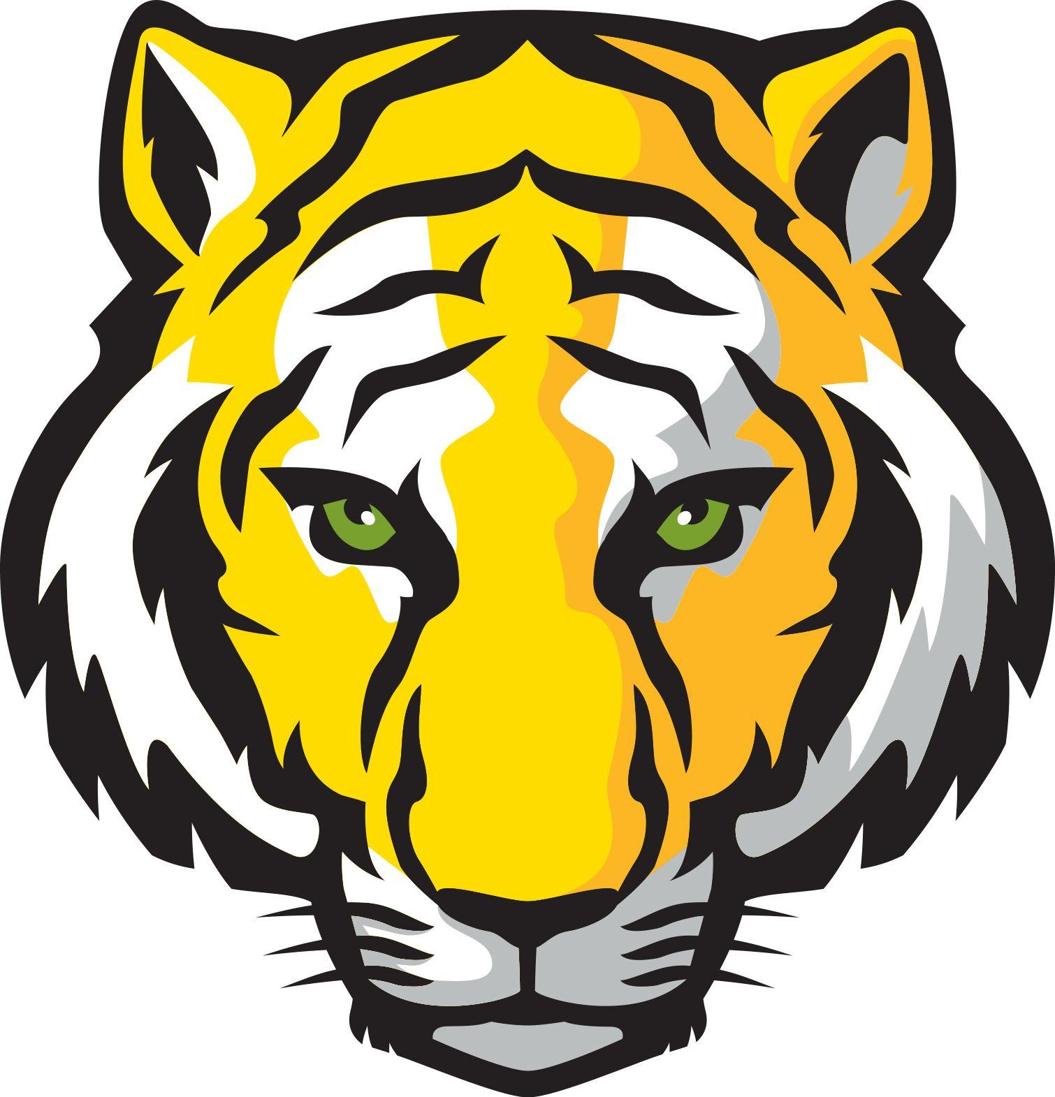Yellow and Black Tiger Logo - Tiger Logos