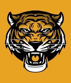Yellow Tiger Logo - 62 Best Tigers Logos images in 2019 | Tiger logo, Tigers, Sports logos