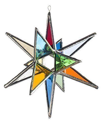 Multi Colored Star Logo - Amazon.com: Multi Colored Star, Moravian Stained Glass Star, Twelve ...
