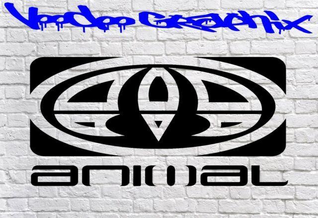 Grey Animal Logo - Animal Logo Badge Van Graphics Stickers Decals Surf Bodyboard VW T6 ...