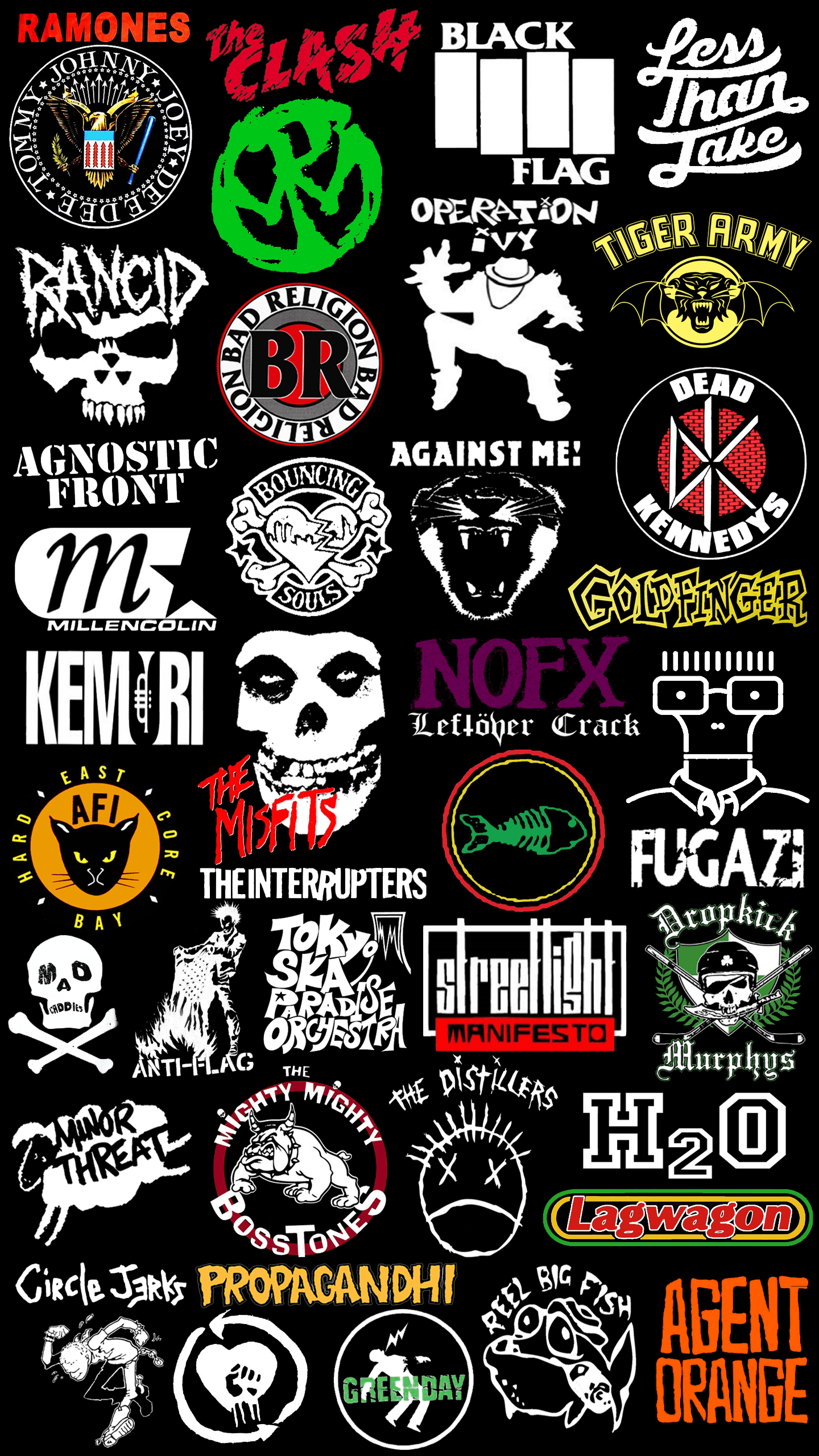 Punk Band Logo - Punk and Ska Band Logos (Desktop version in comments) : iWallpaper