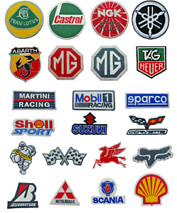Racing Sponsor Logo - F1 Formula One RACE SPONSOR Patches - Iron-On Patch car logo sports ...